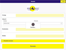 Tablet Screenshot of bekestourist.hu